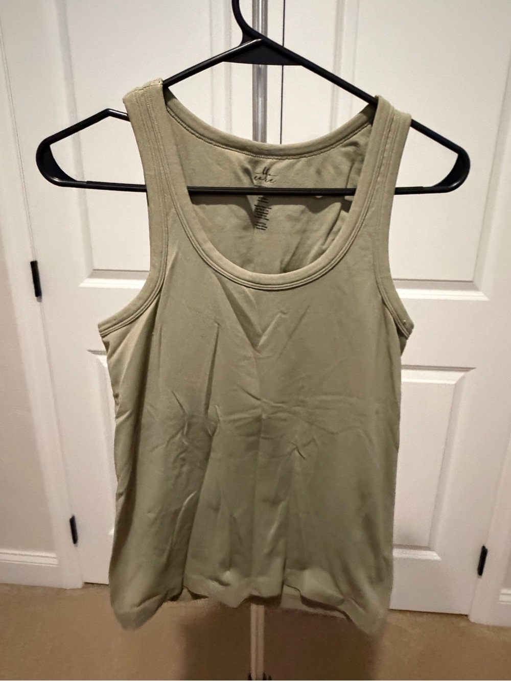 Women’s Olive Scoop Neck Tank Top - Everyday Layering Staple